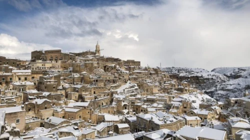 San Valentino con freddo e neve su Matera e provincia: tutti i dettagli